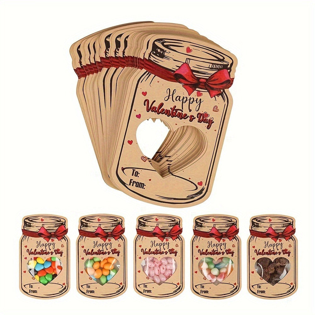 48pc Valentine's Day Candy Jar Set