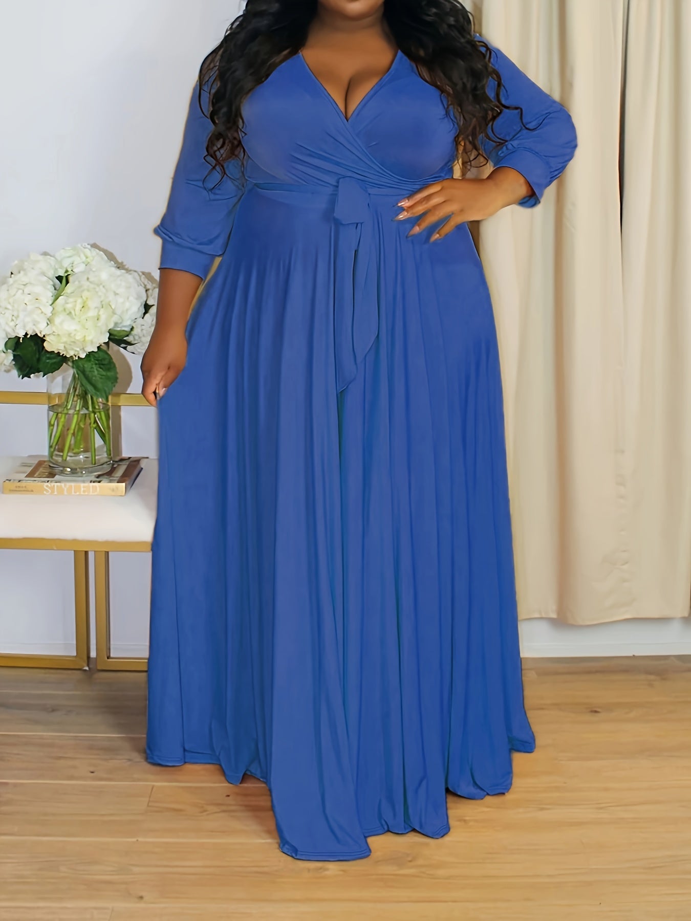 Plus Size Elegant Maxi Dress