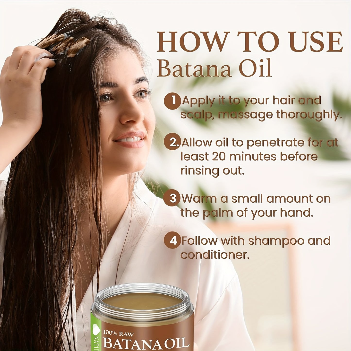 100% RAW Batana Hair Oil