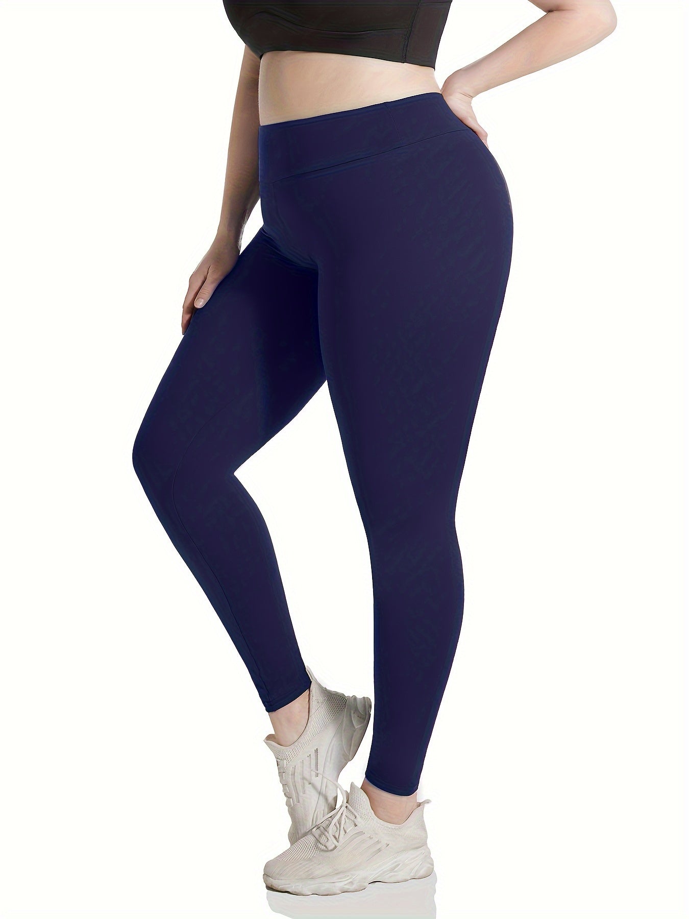 Plus Size High Waist Stretchy Leggings