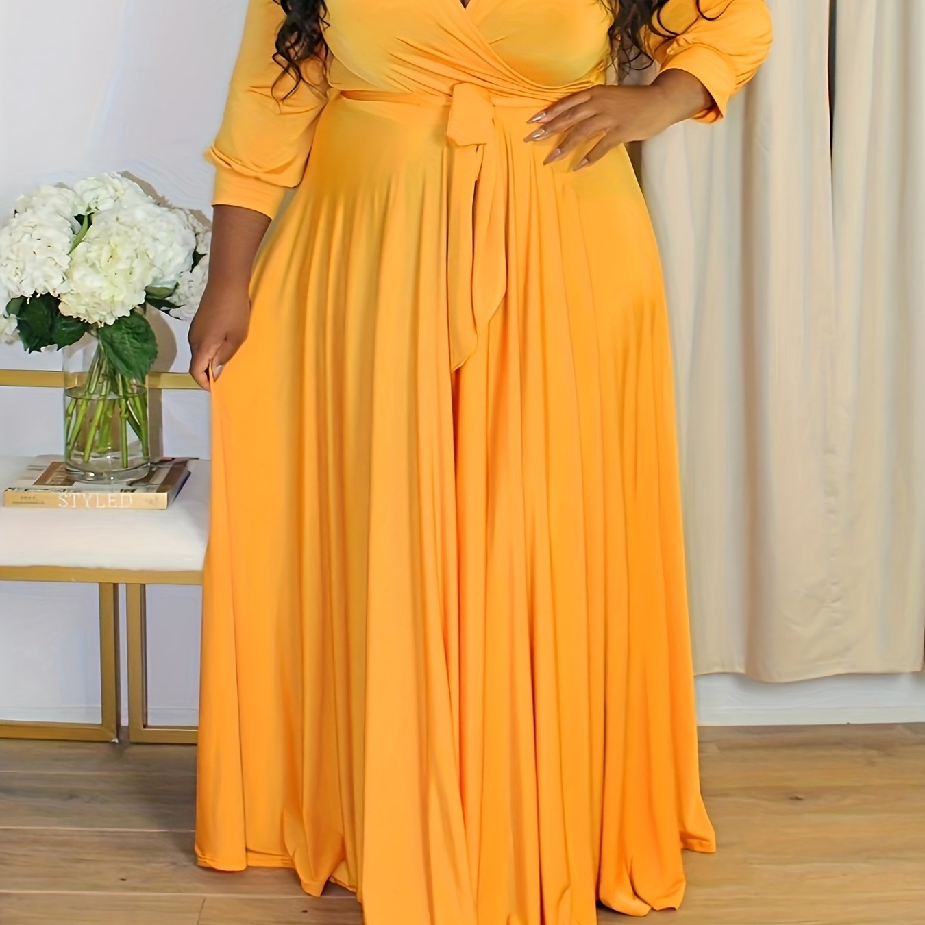 Plus Size Elegant Maxi Dress