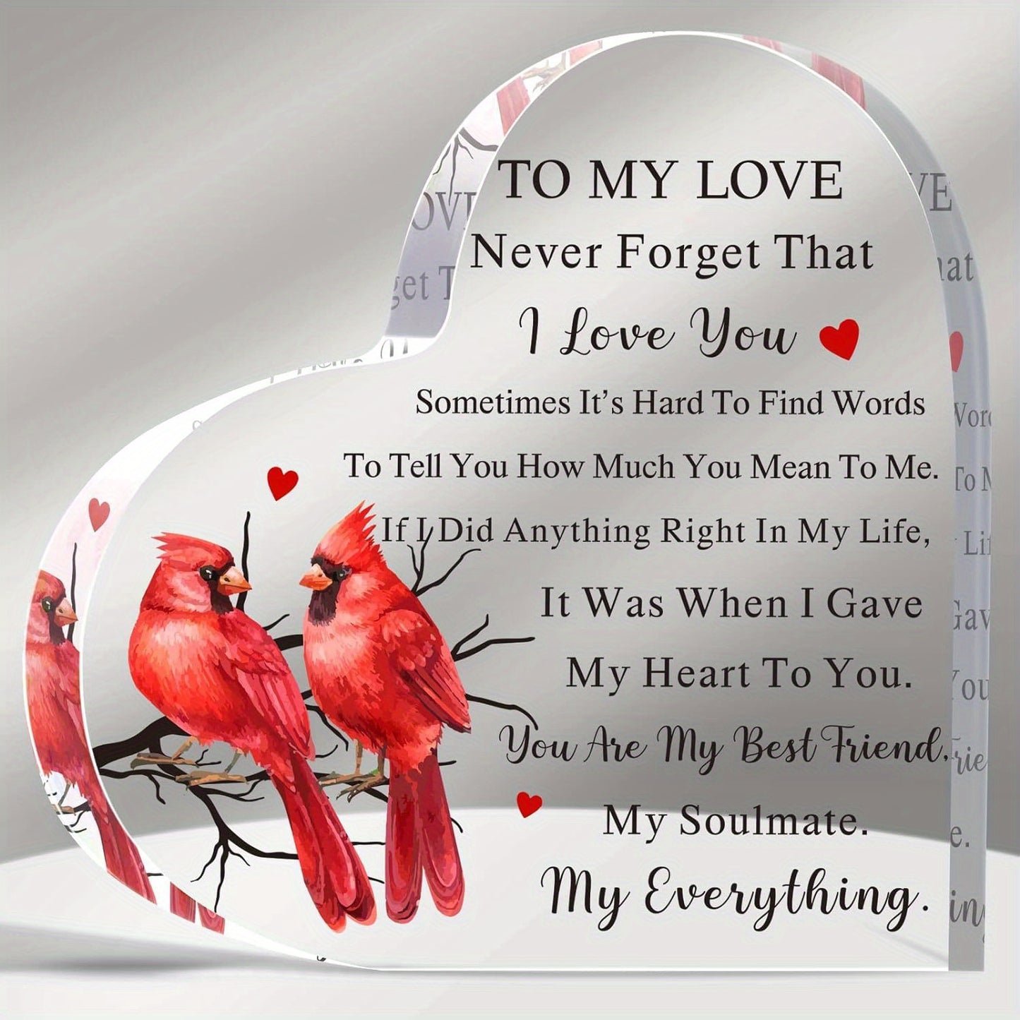 My Love Acrylic Plaque