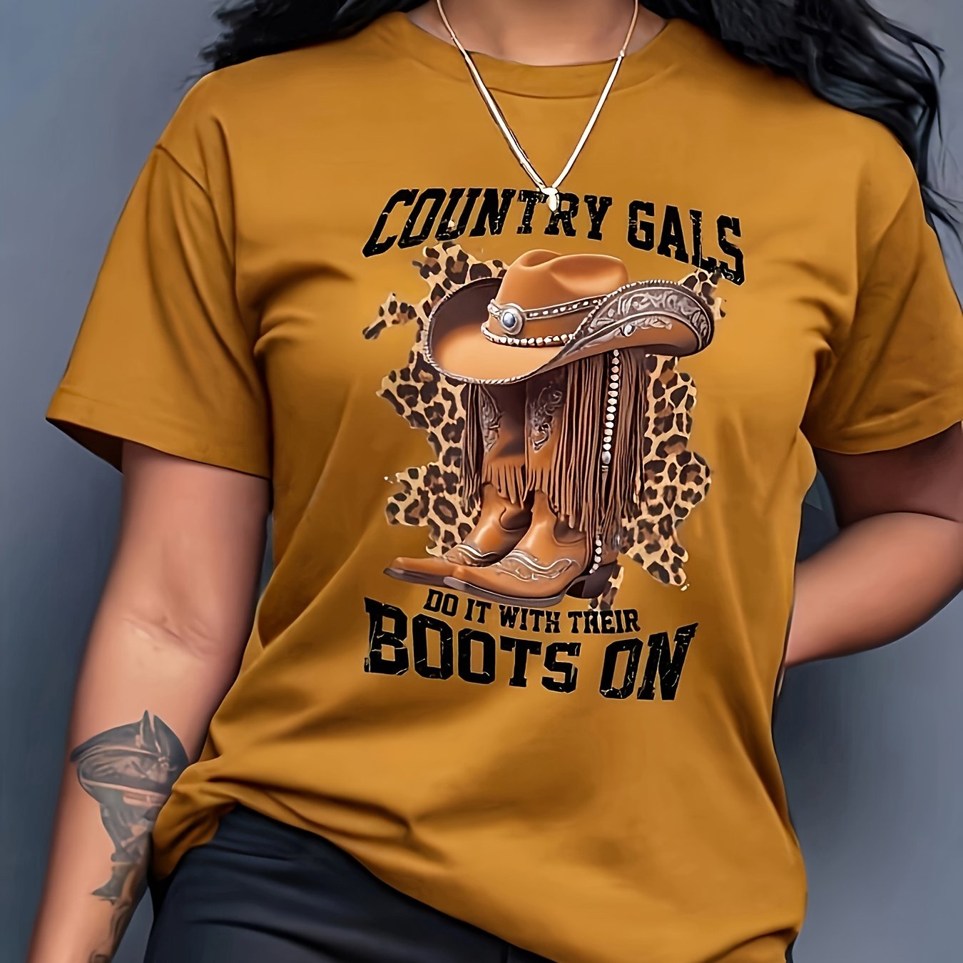 Plus Size Boots on Ground T-Shirt