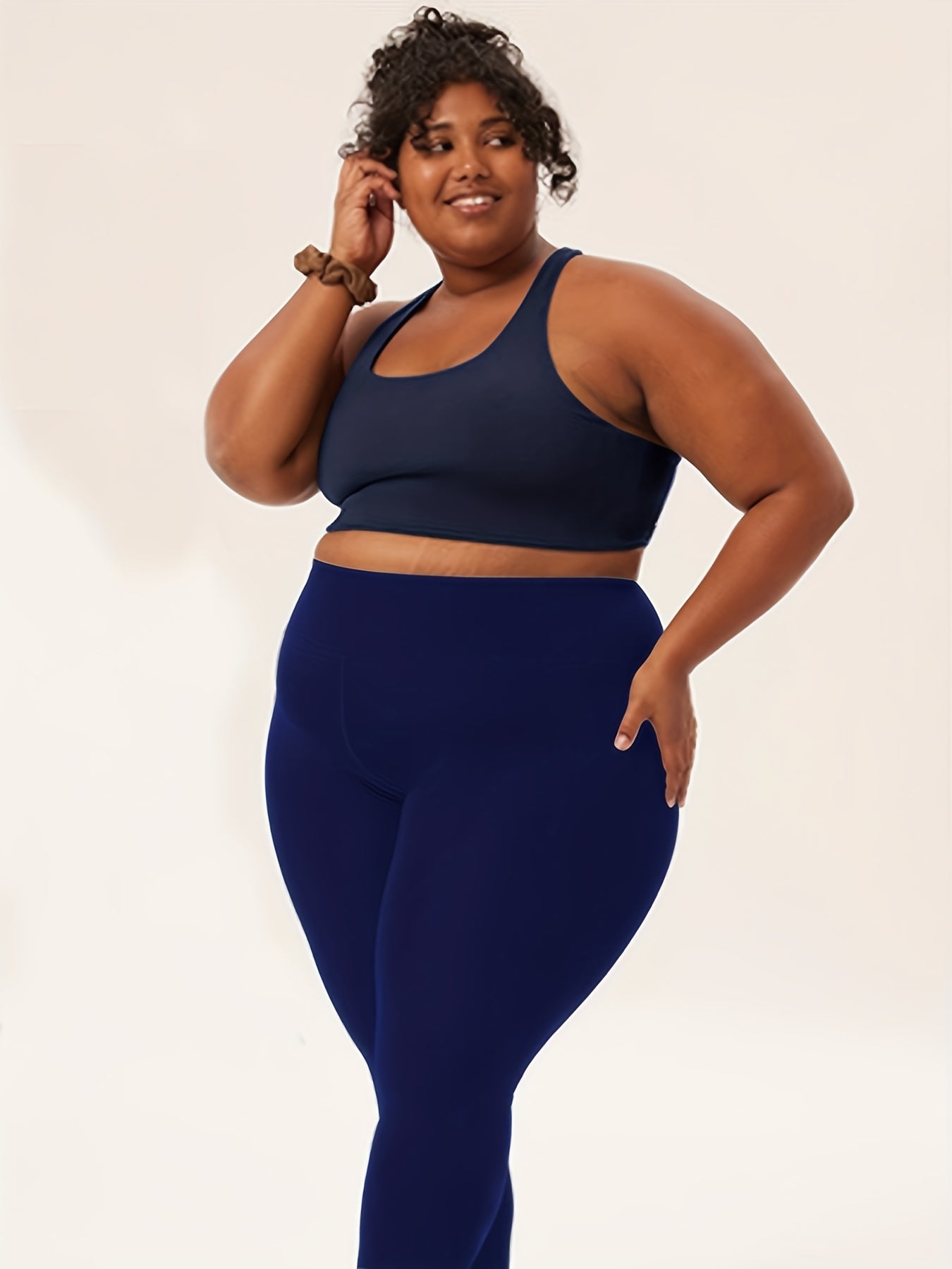 Plus Size High Waist Stretchy Leggings