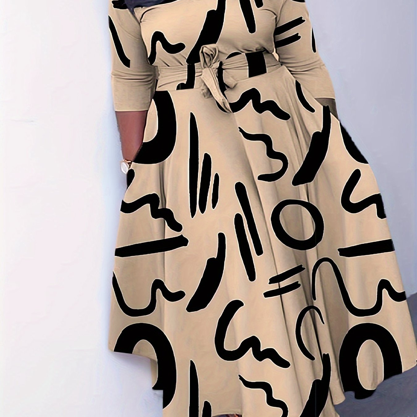 Plus Size Abstract Dress