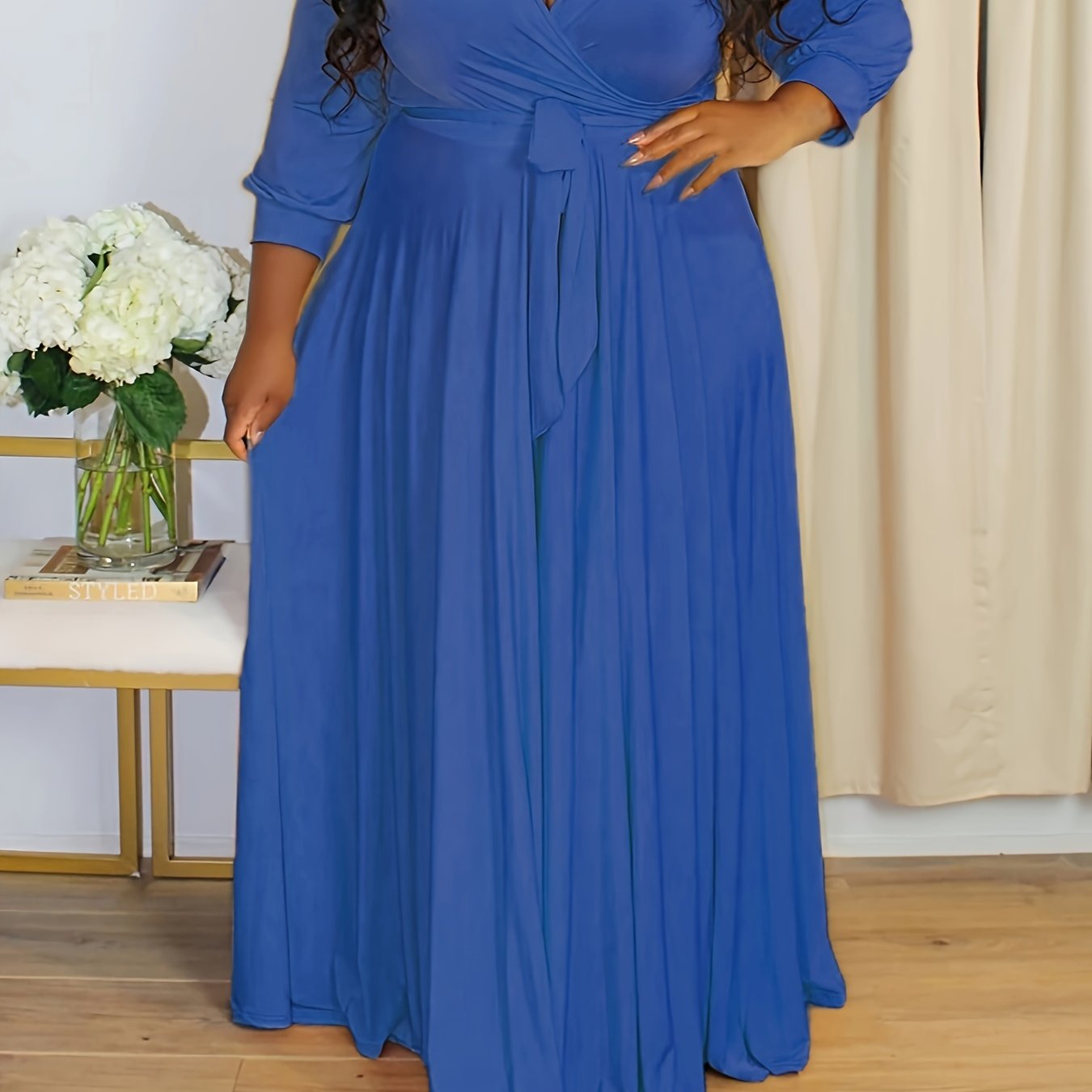 Plus Size Elegant Maxi Dress