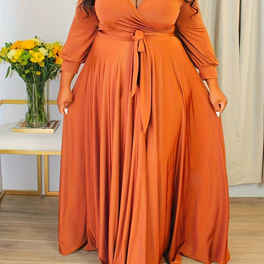 Plus Size Elegant Maxi Dress