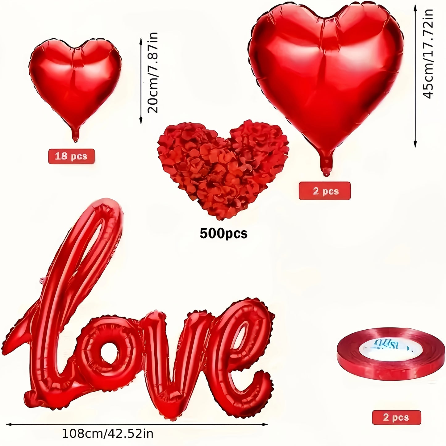 Romantic Valentine's Day Balloon Decoration Kit