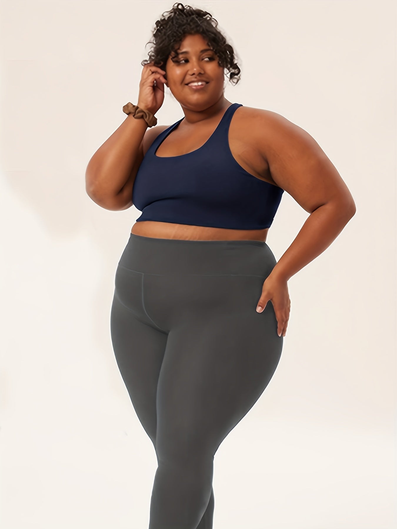 Plus Size High Waist Stretchy Leggings