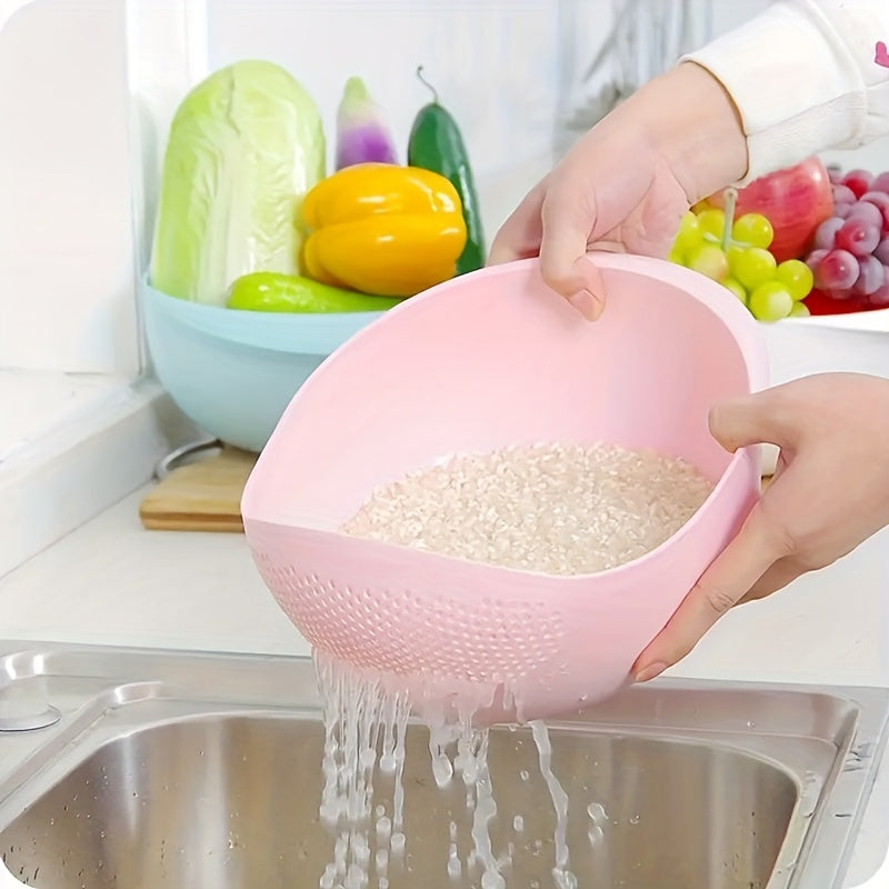 Rice Washing Bowl With Strainer