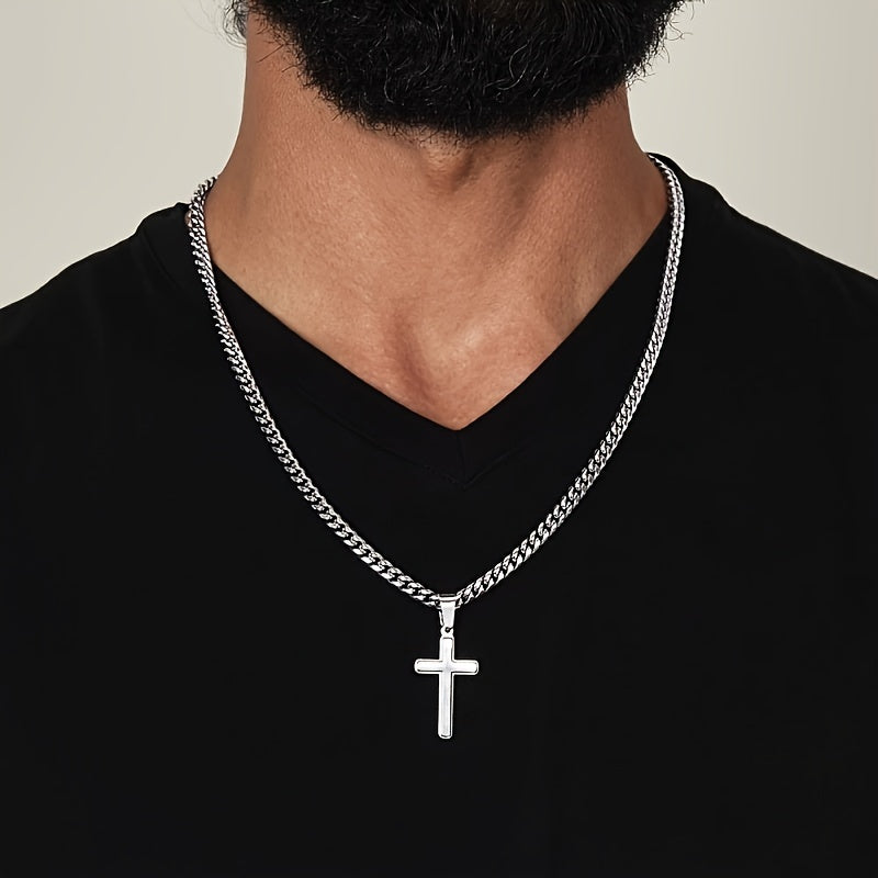 "My Son" Cuban Pendant Cross Necklace