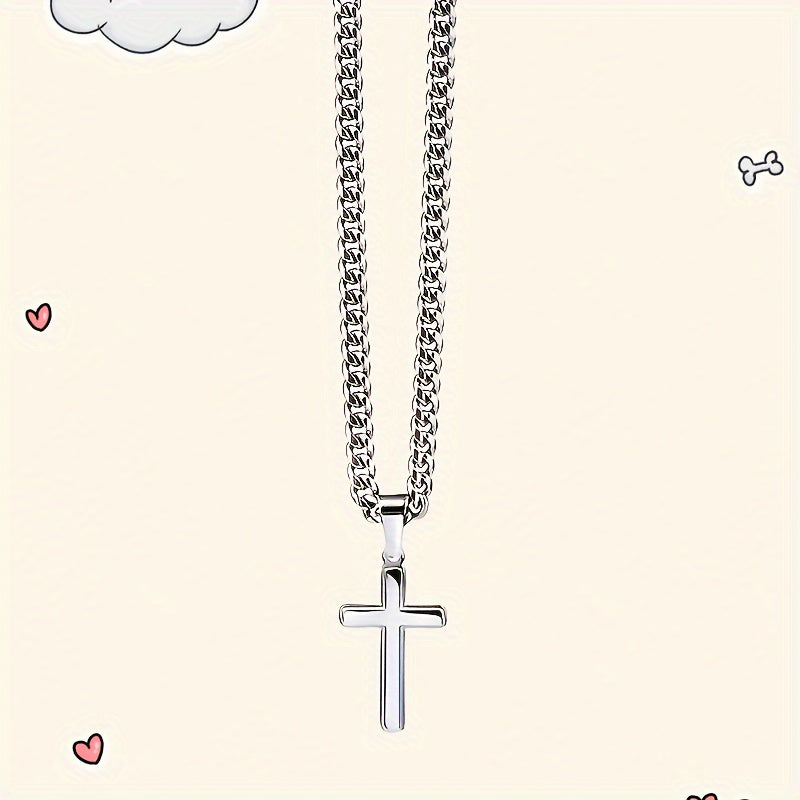 "My Son" Cuban Pendant Cross Necklace