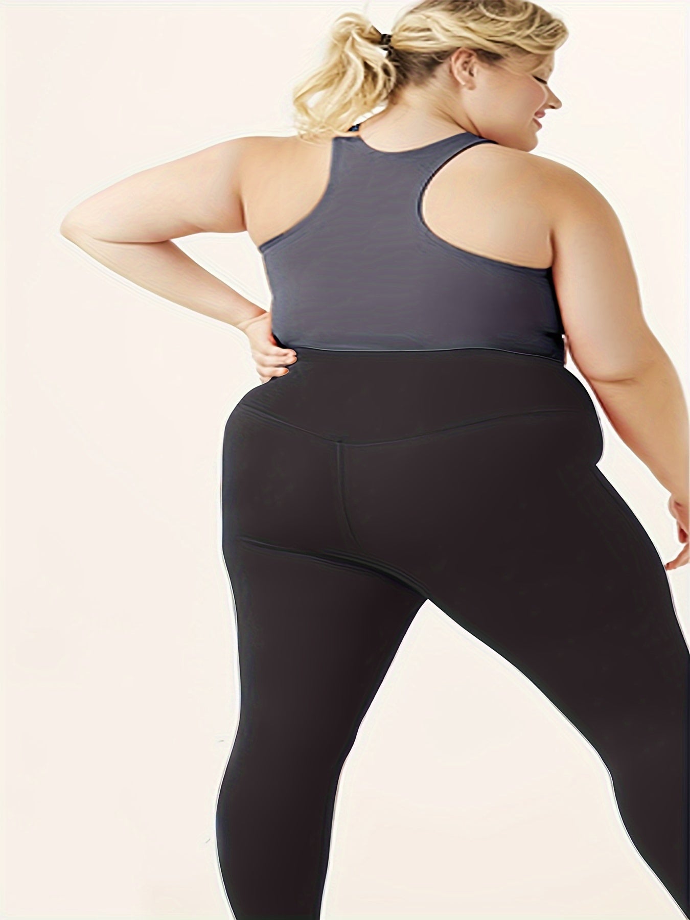 Plus Size High Waist Stretchy Leggings