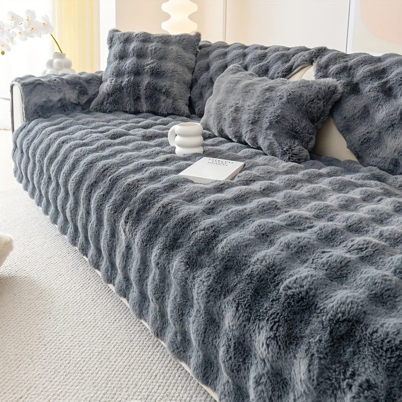 Bella's Faux Fur Sofa Cover