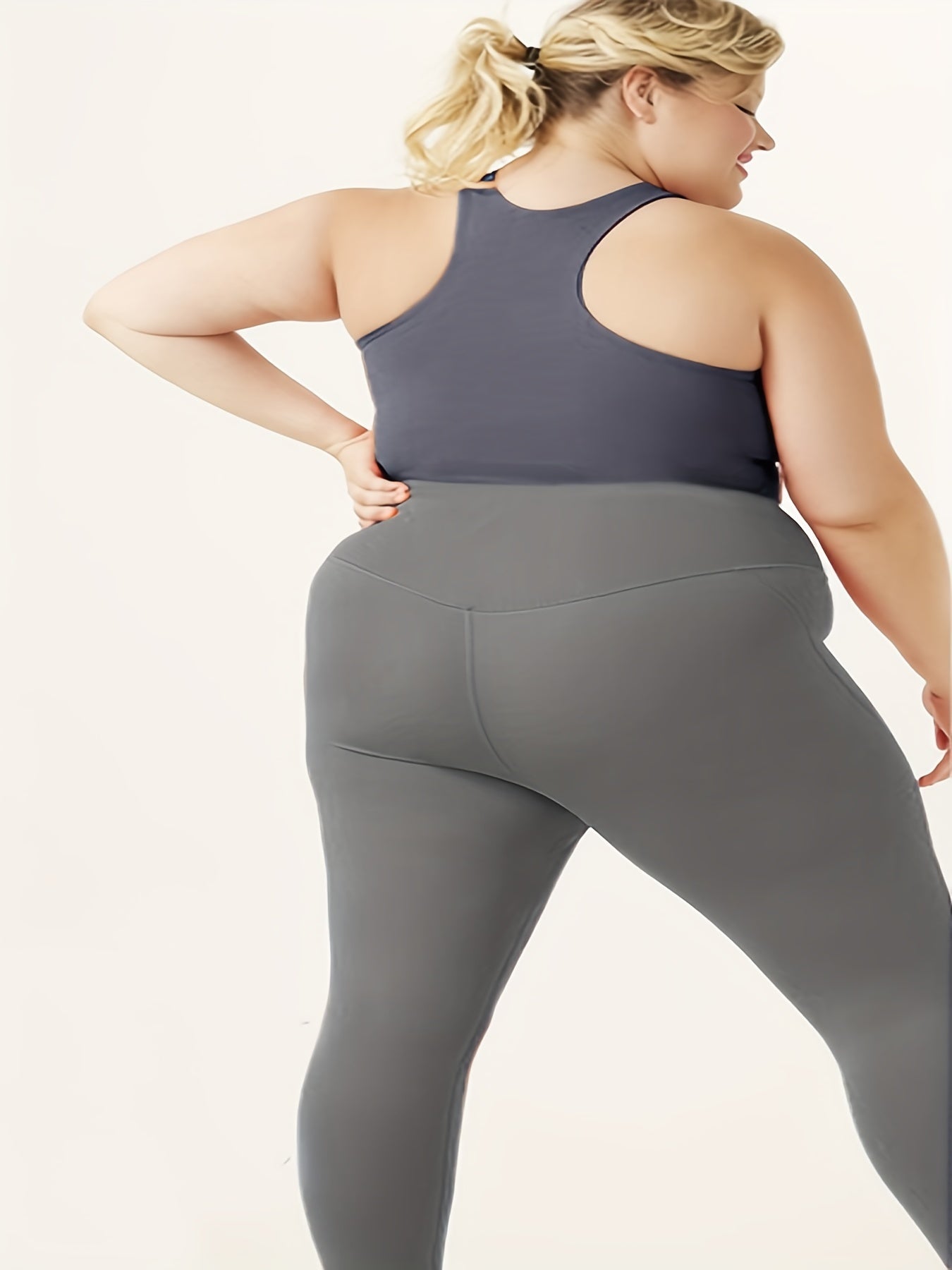 Plus Size High Waist Stretchy Leggings