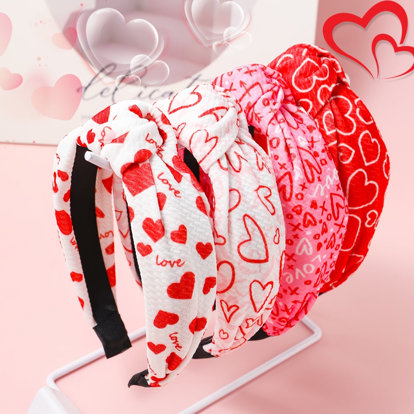 4pc LOVE Printed Hairband