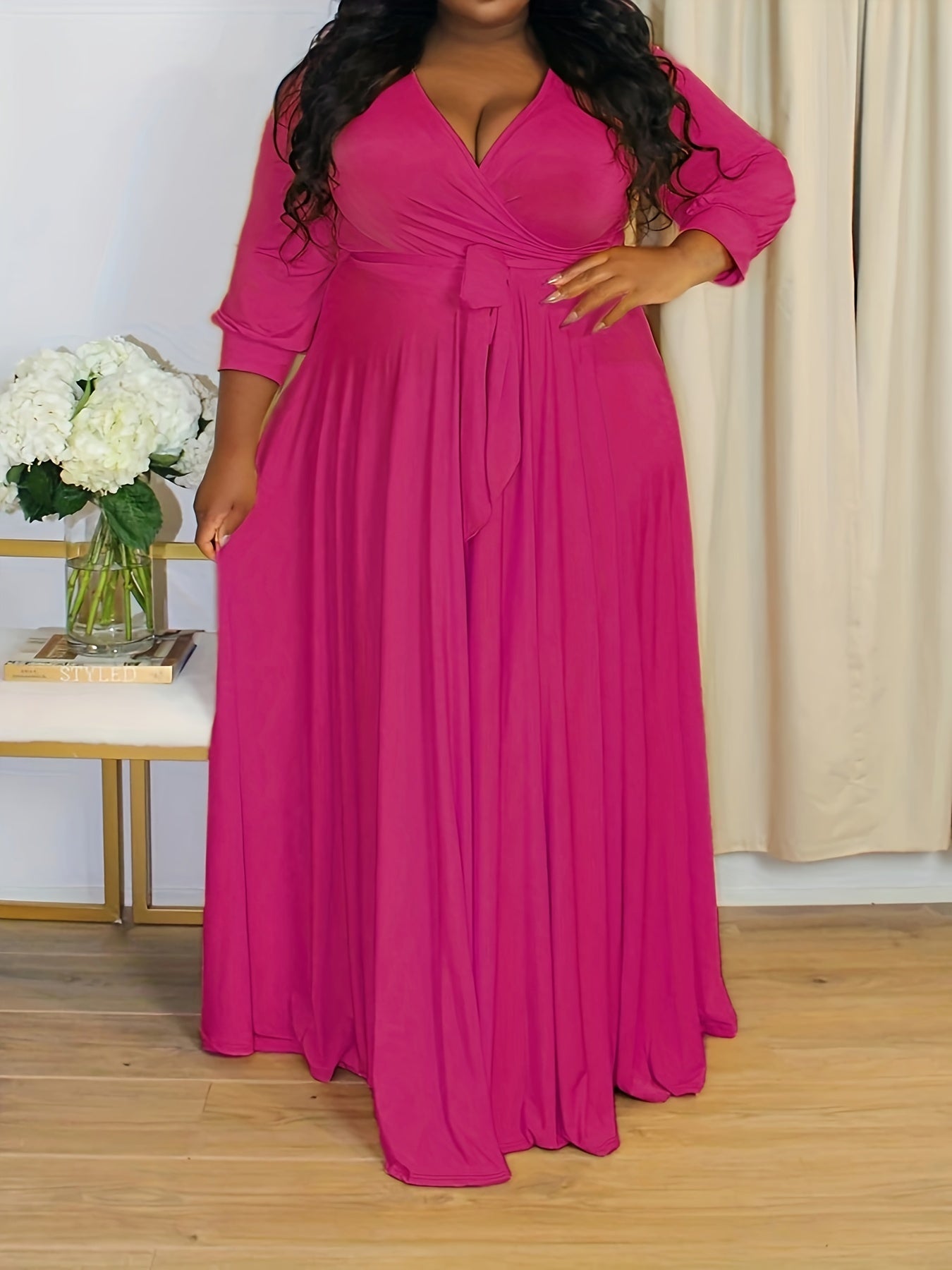 Plus Size Elegant Maxi Dress