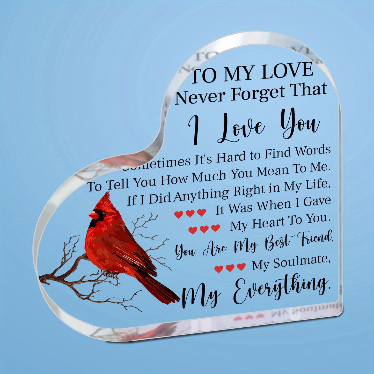 Cardinal Acrylic Plaque