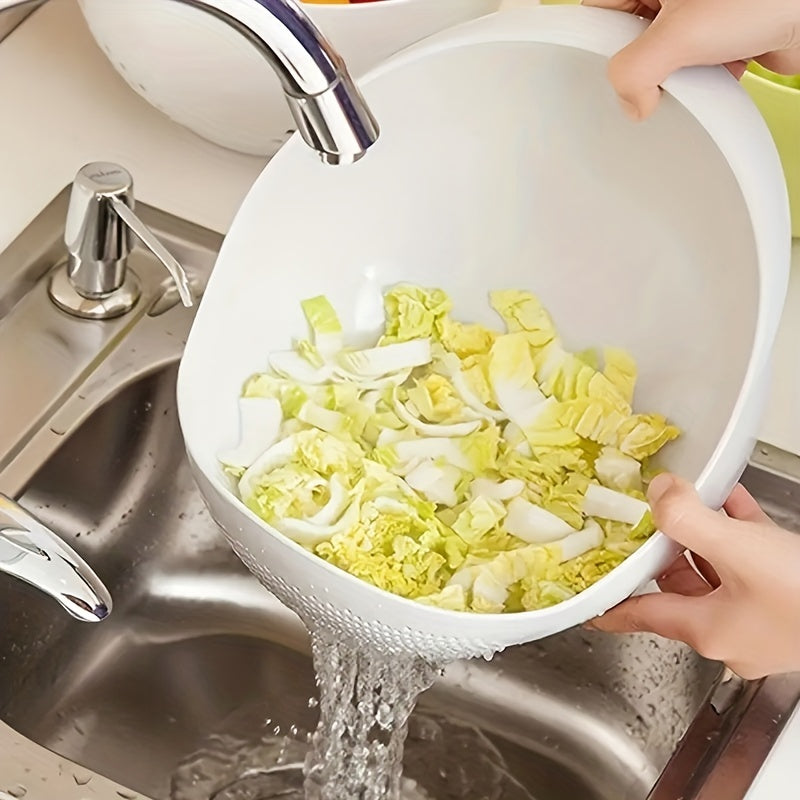 Rice Washing Bowl With Strainer