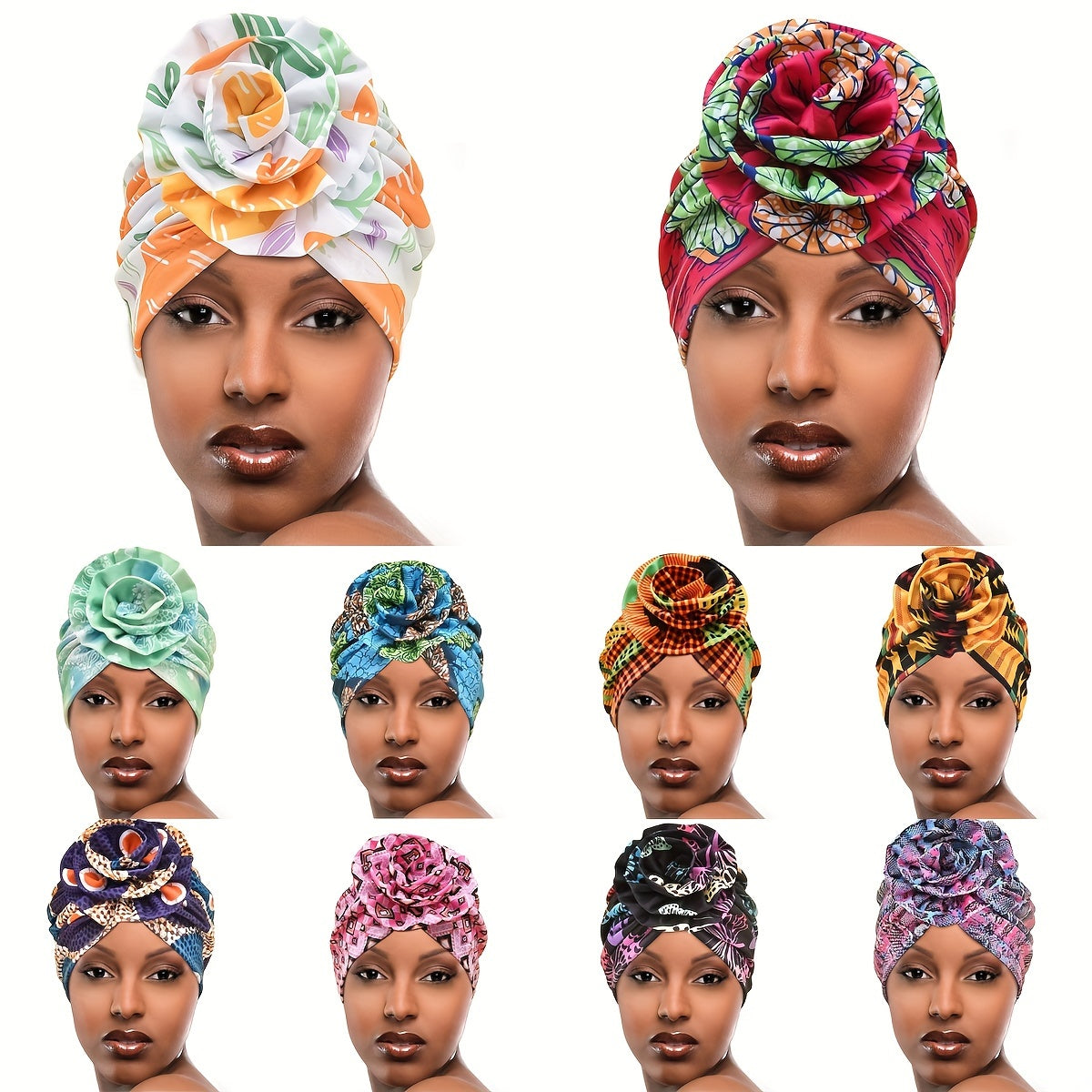 Shayla Elastic Turban Cap