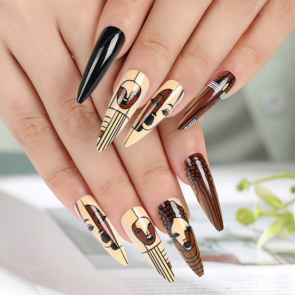 Nellie's Abstract Press-On Nail Set