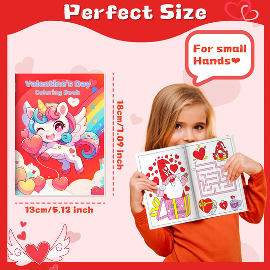 24pc Assorted Valentine's Day Coloring Books