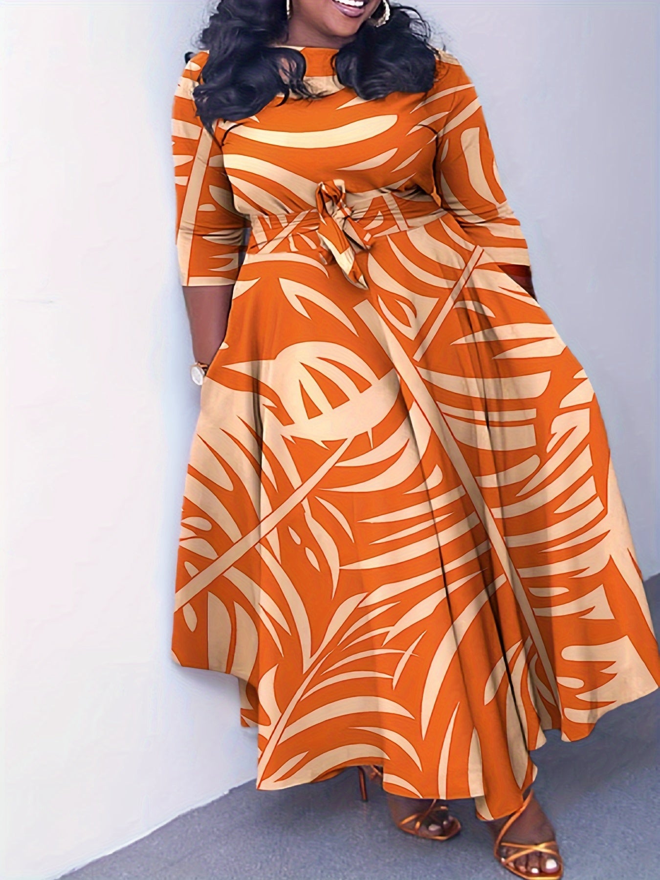 Plus Size Abstract Dress