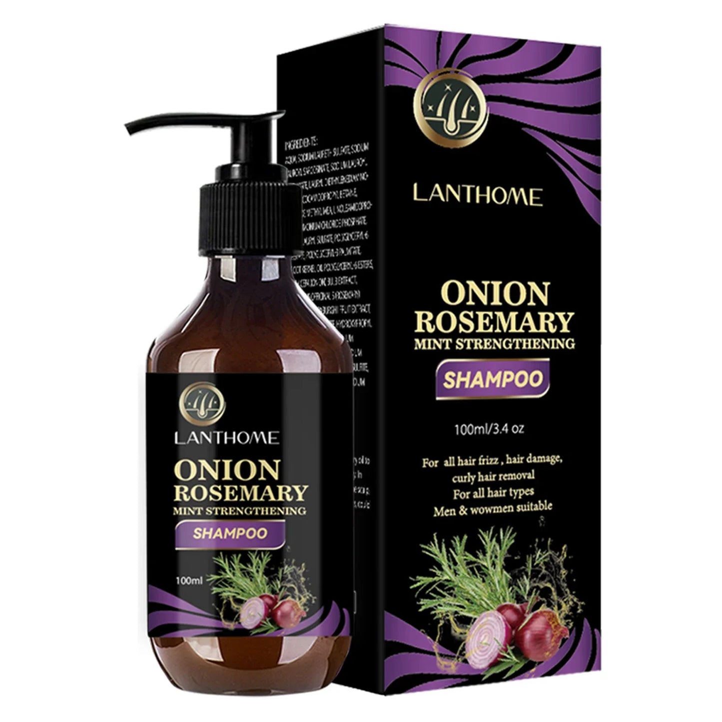 FAST!! Hair Growth Rosemary Onion Hair Regrowth Shampoo/Spray