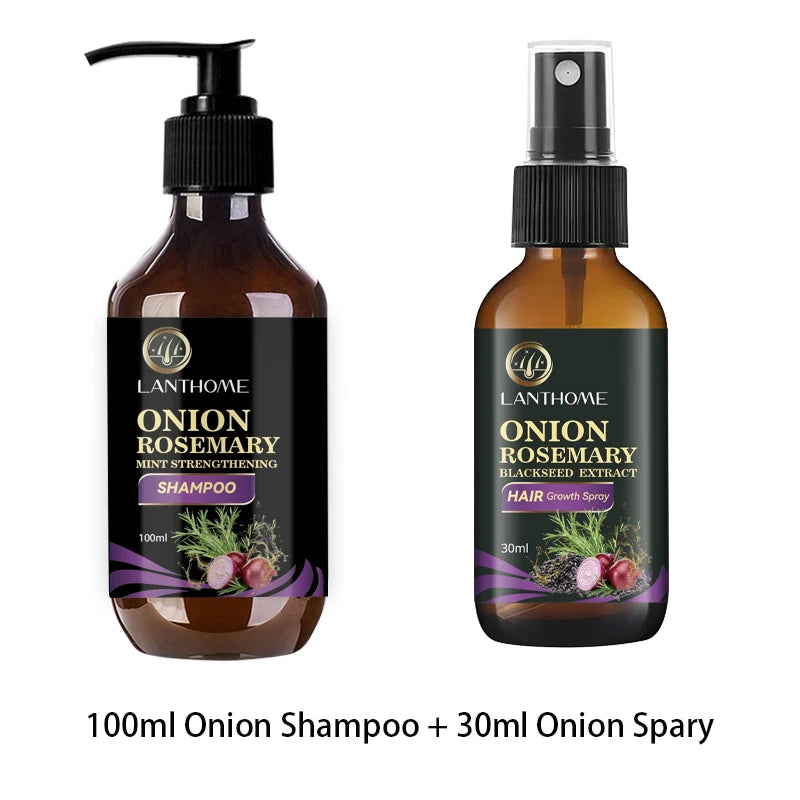 FAST!! Hair Growth Rosemary Onion Hair Regrowth Shampoo/Spray