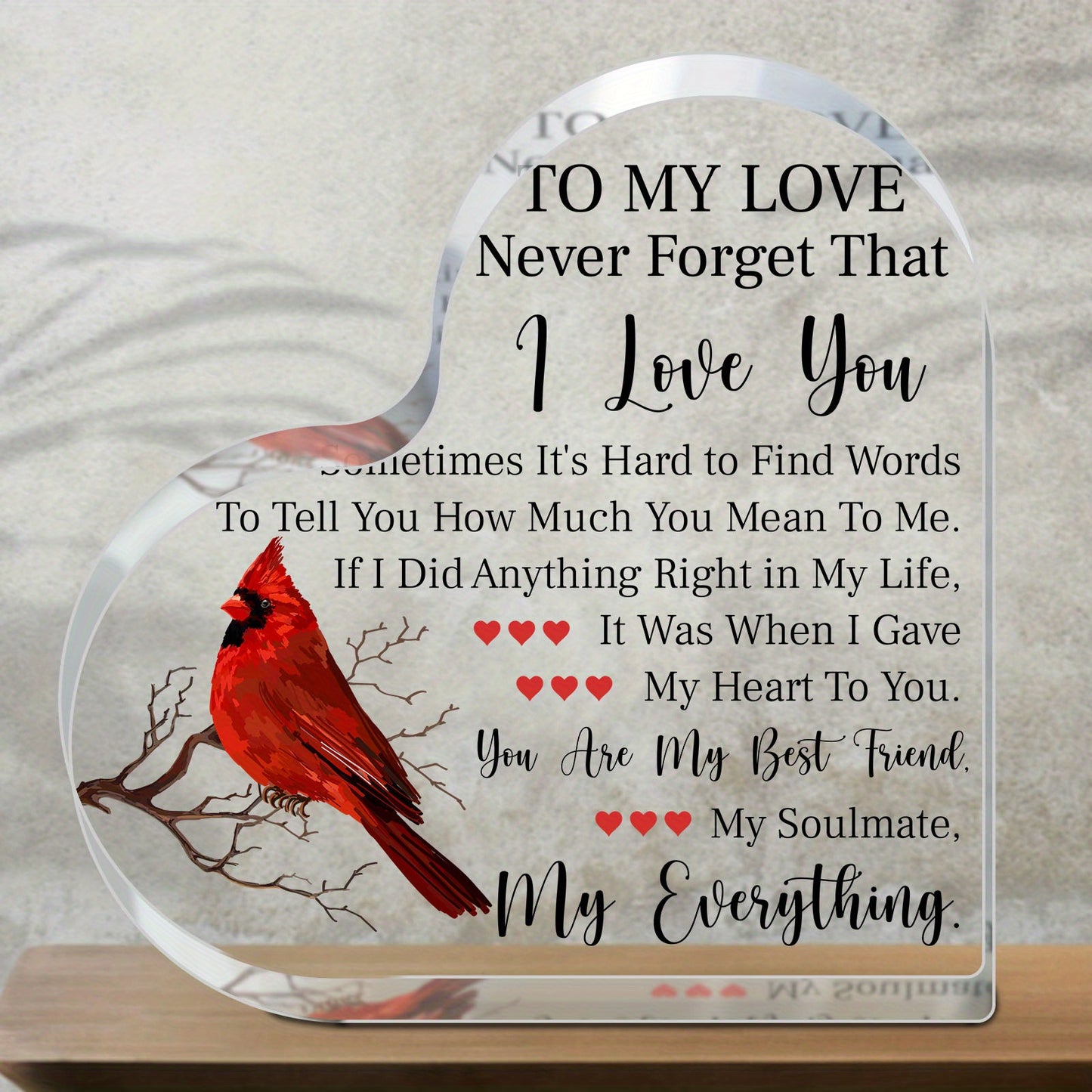 Cardinal Acrylic Plaque