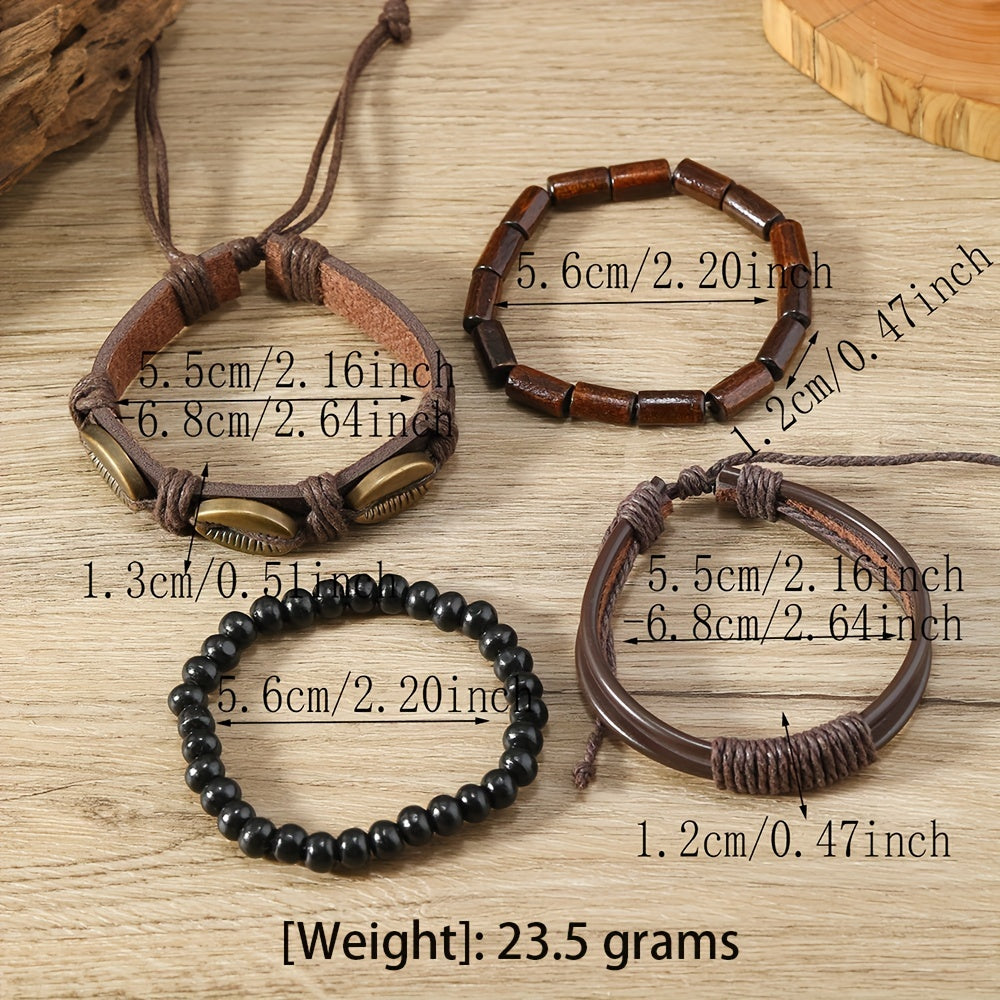 Tribal 4-Piece Bracelet Set