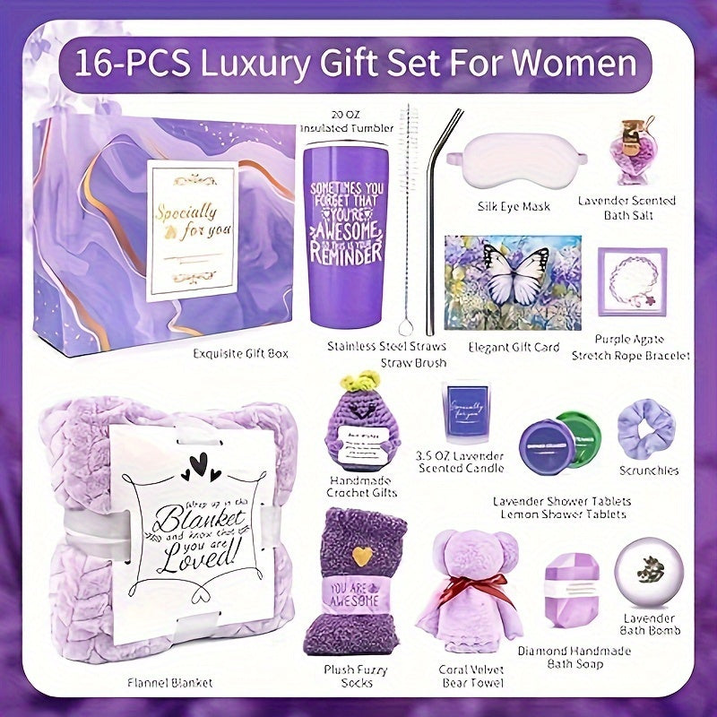 16pc Lavender Spa Gift Set