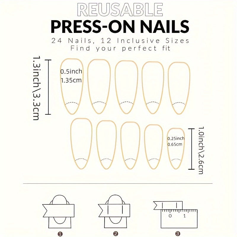 Nellie's Abstract Press-On Nail Set