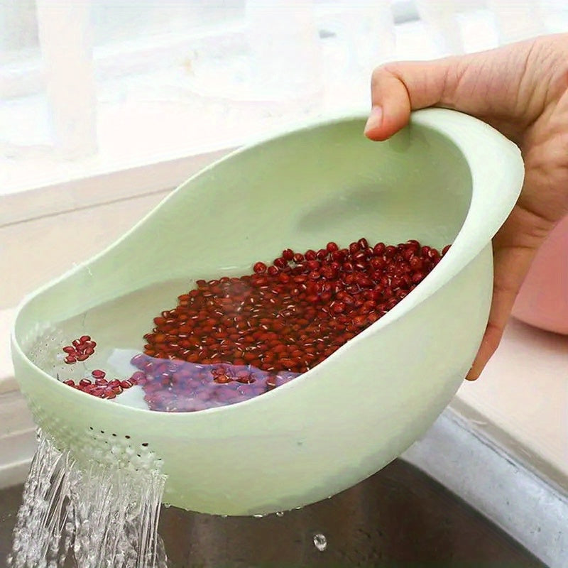 Rice Washing Bowl With Strainer