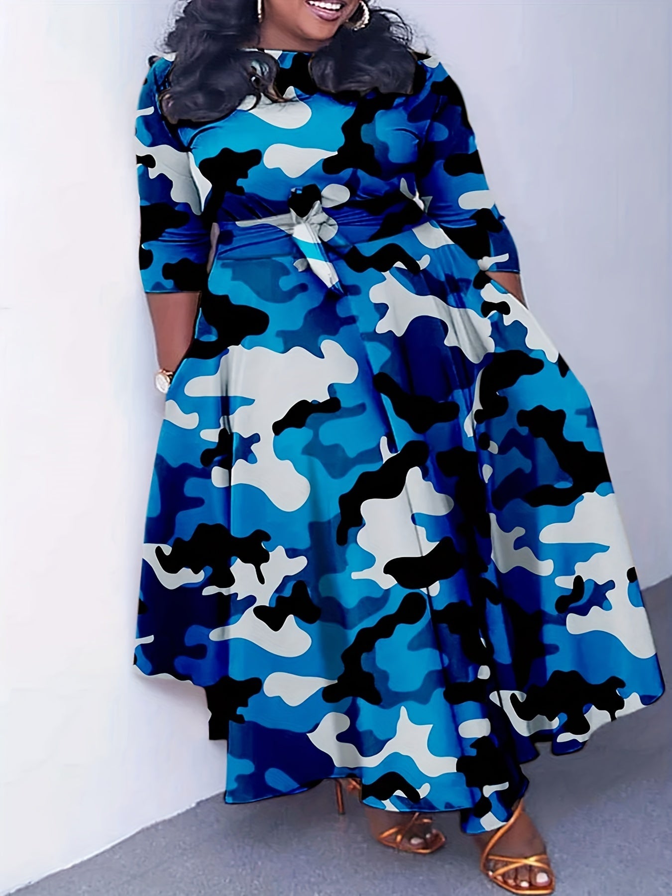 Plus Size Abstract Dress