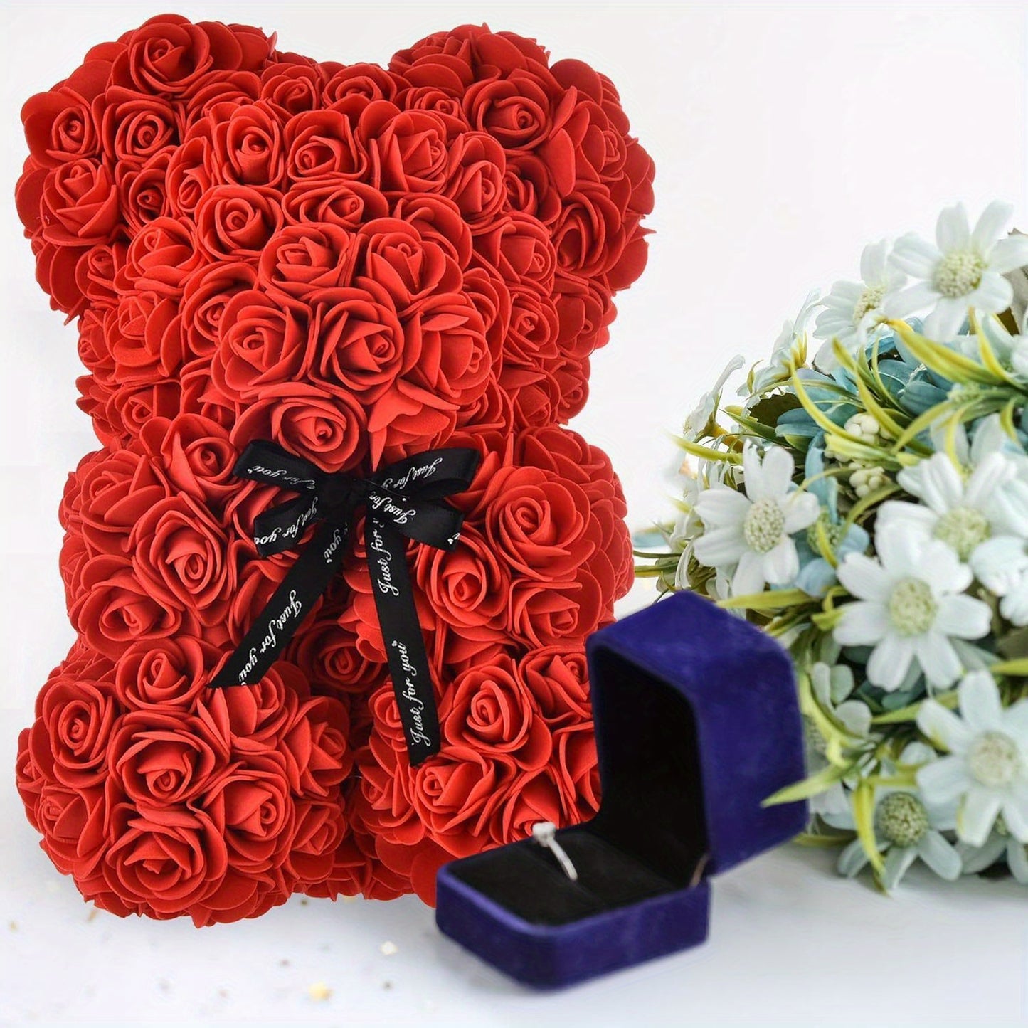 Valentine's 10" Red Rose Teddy Bear