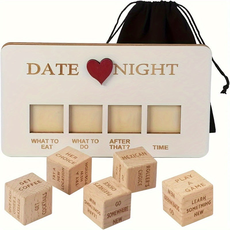 "Make it Spicy" Couples Wooden Dice Game