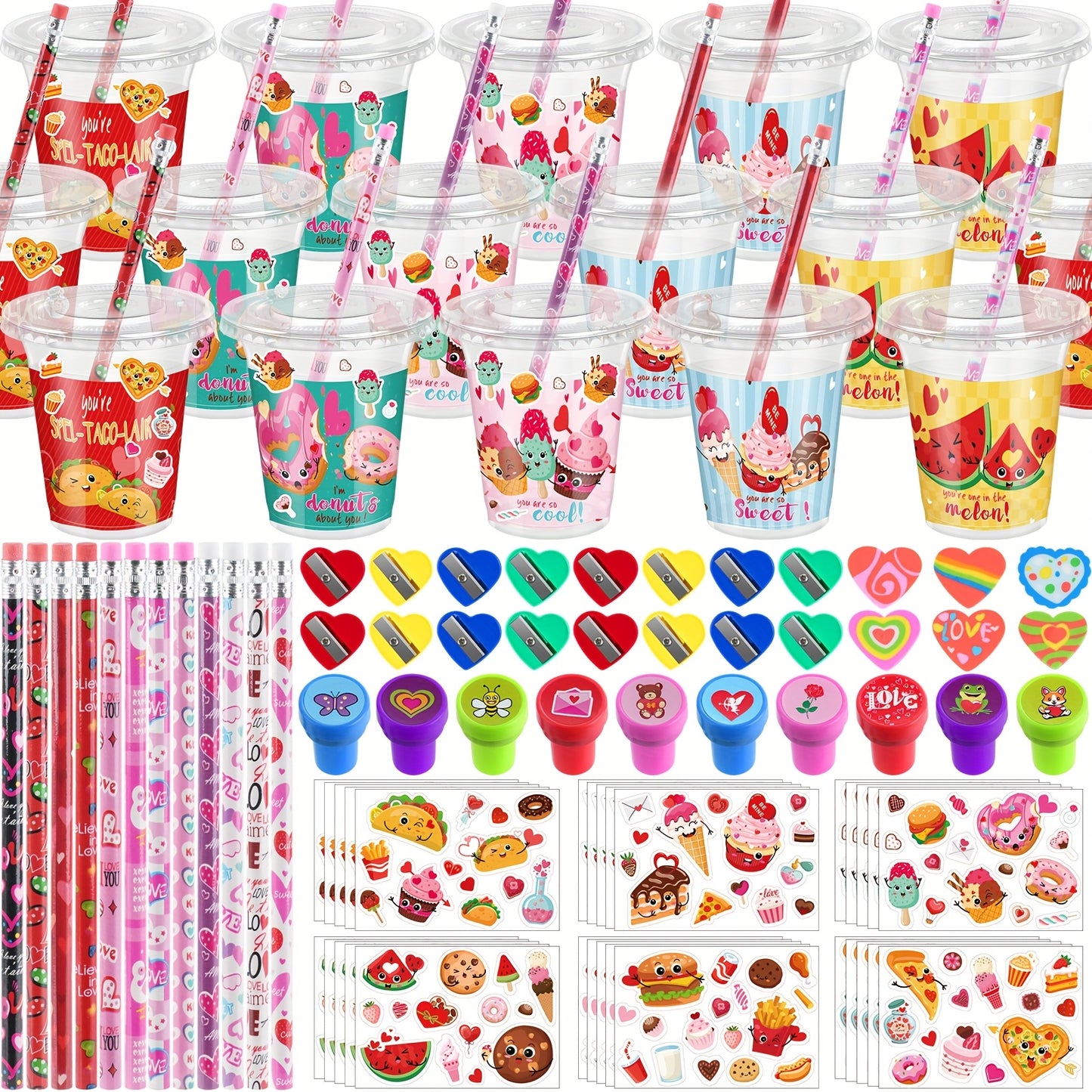 30 Set Valentine'S Day Stationary and Cup Set