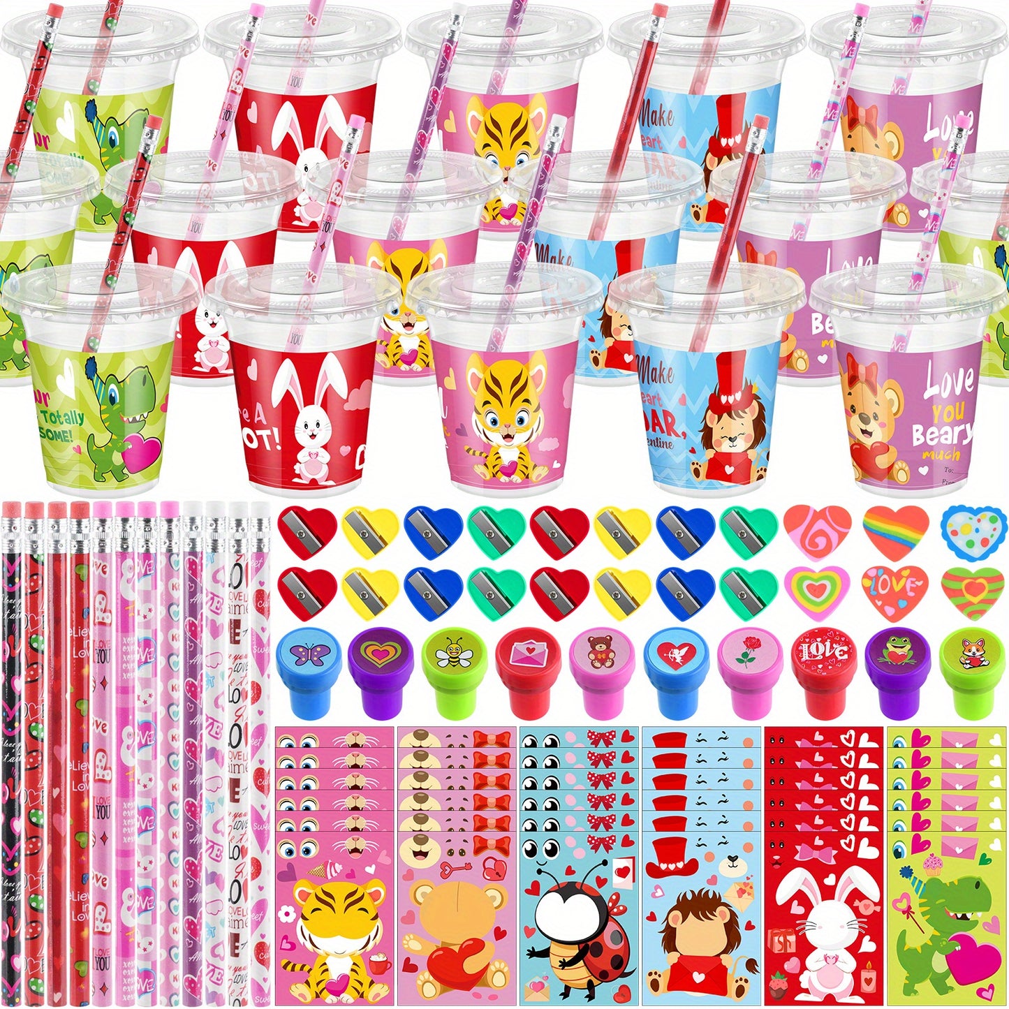 30 Set Valentine'S Day Stationary and Cup Set