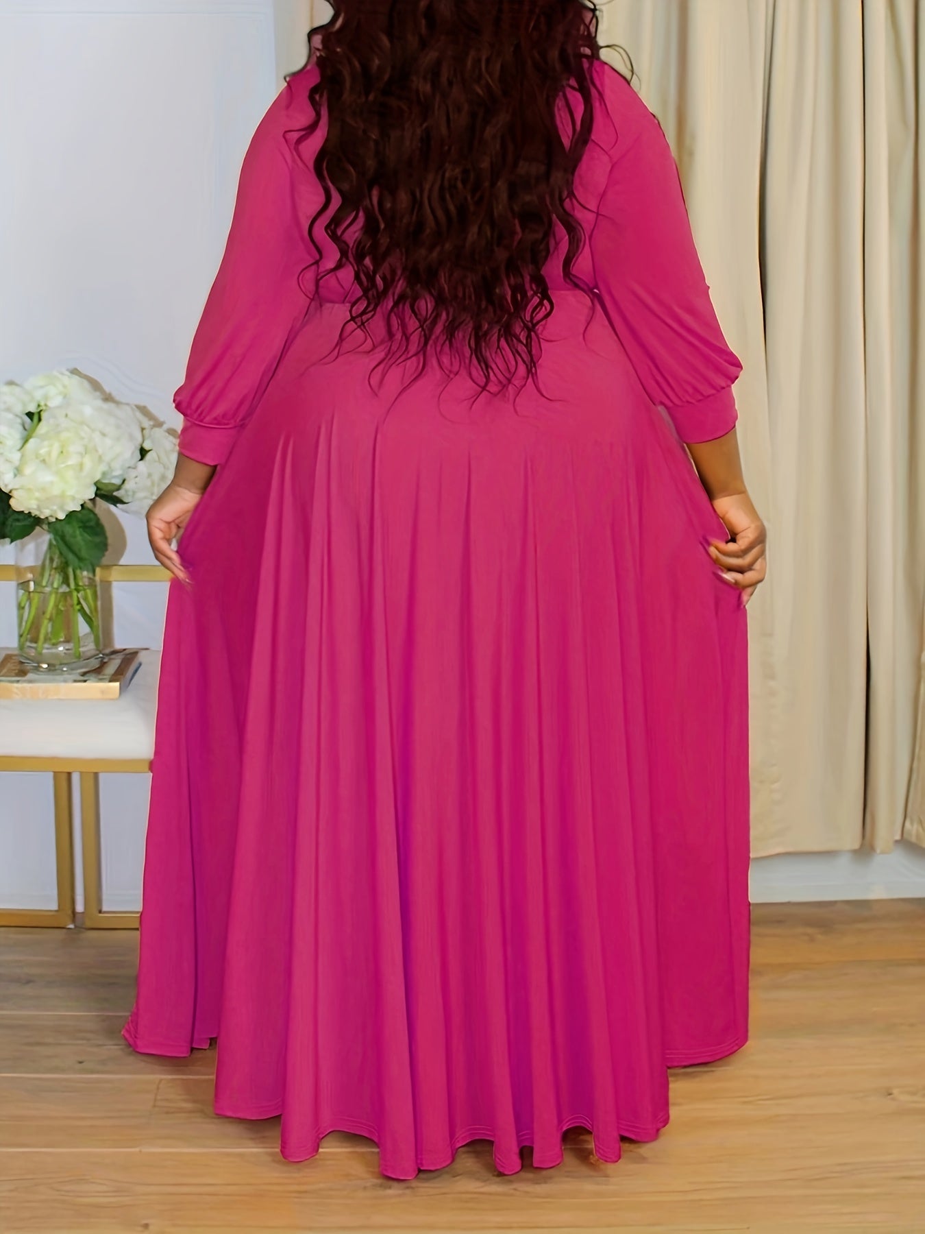 Plus Size Elegant Maxi Dress