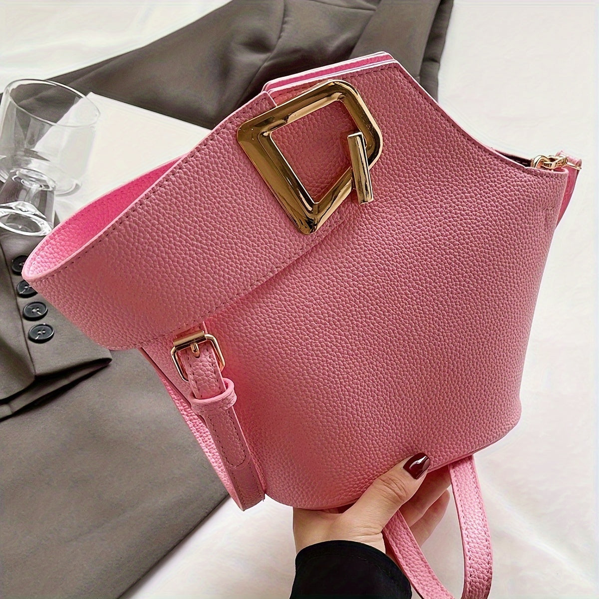 Marie Exquisite Lock Closure Bag