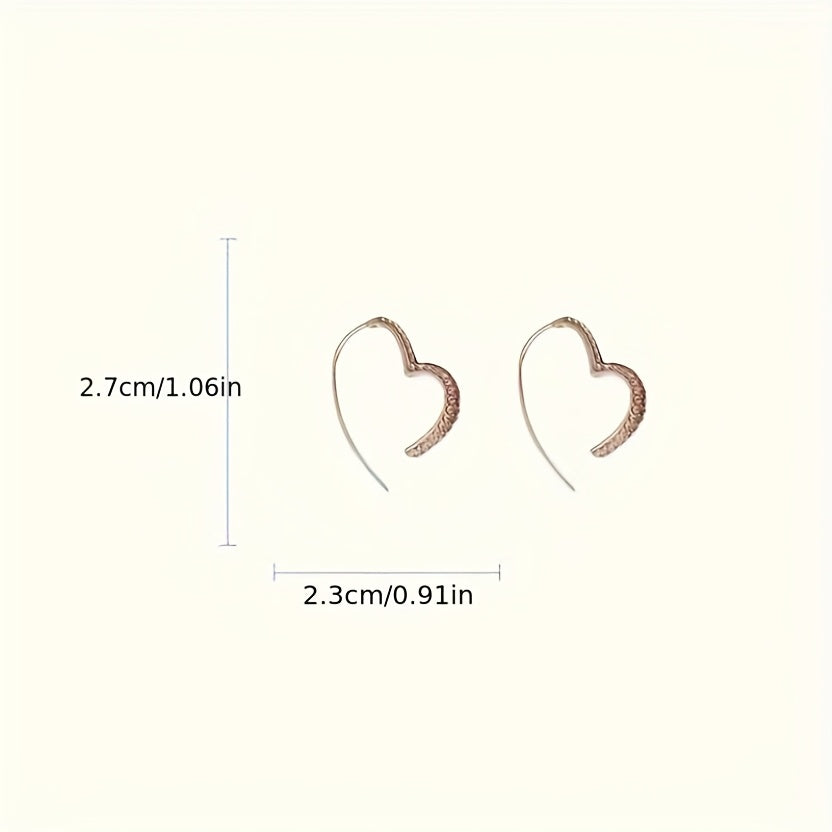 Exquisite Heart-Shaped Earrings