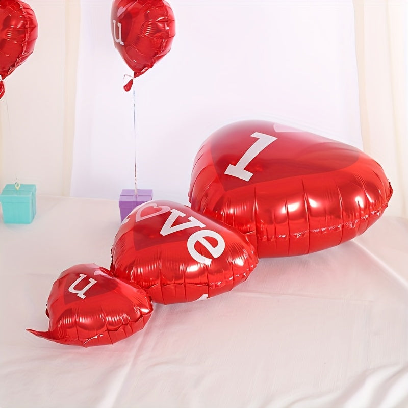 1000 pc Red Heart-shaped Balloons