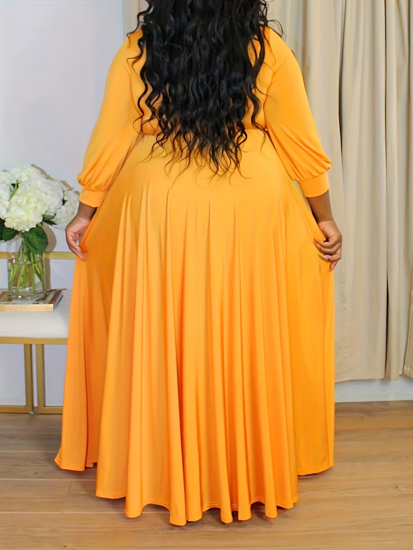 Plus Size Elegant Maxi Dress