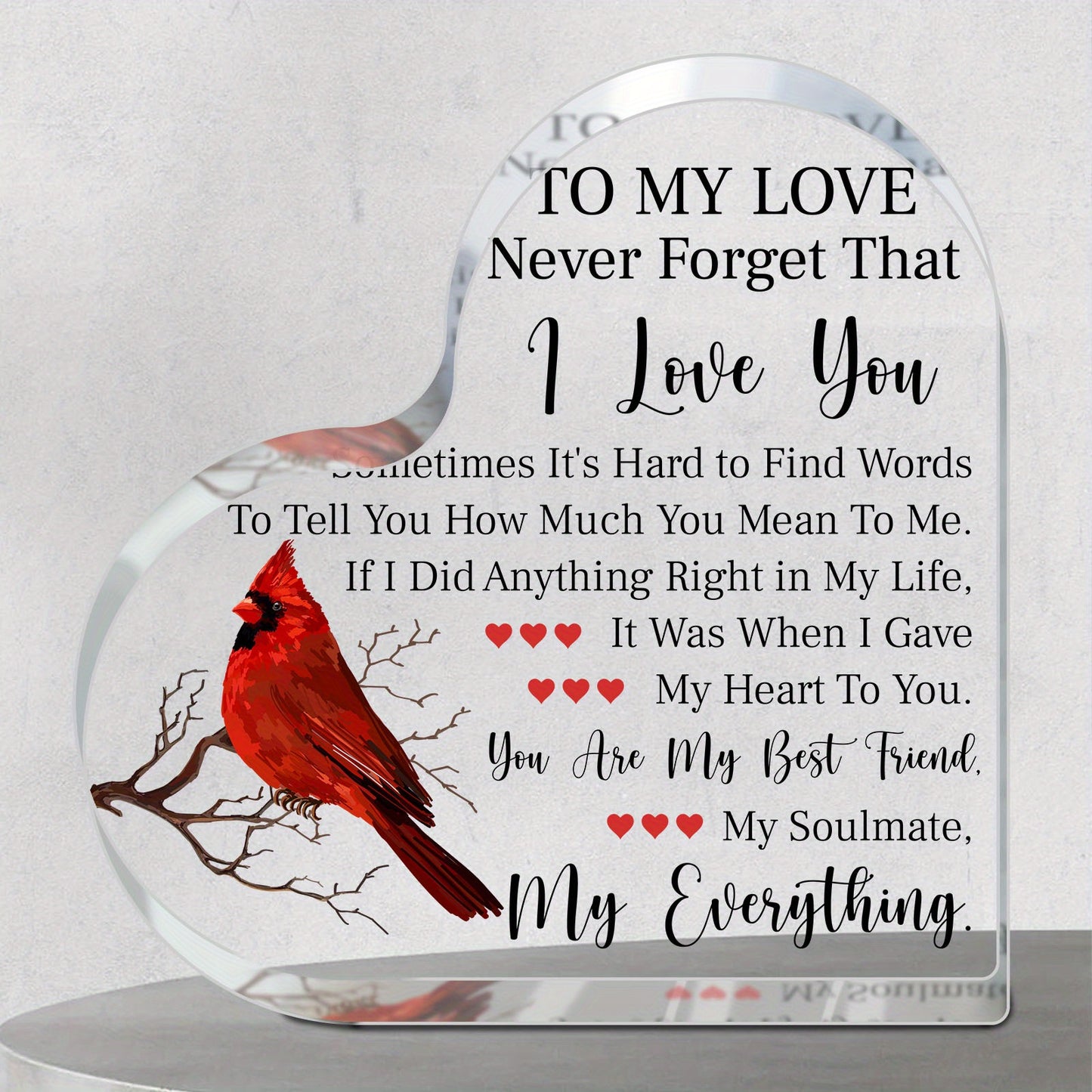 Cardinal Acrylic Plaque