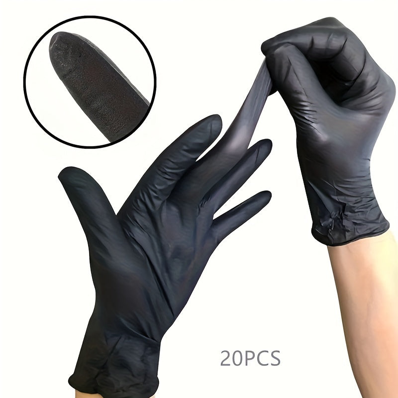 Durable Black Nitrile Gloves